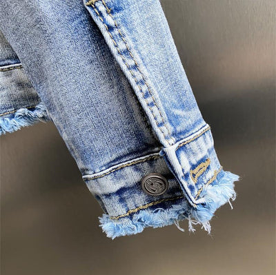 Chaqueta Denim Reforzada con Tachuelas de Diamante - Image 22