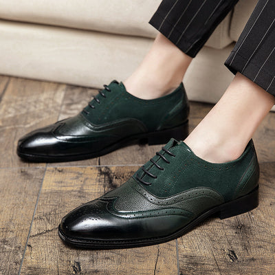 Zapatos Oxford Británicos de Cuero para Hombre - Punta Afilada - Image 3