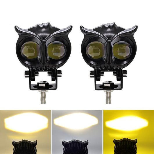 Faro Auxiliar Ojo de Búho Bicolor para Motocicleta - Image 5
