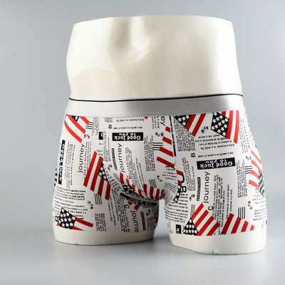Boxers Hombre Estampado Floral Seda de Hielo Cintura Media Transpirables - Image 55