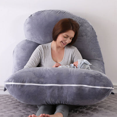 Almohada Ergonómica en Forma de G con Terciopelo Cristal Extraíble para Dormir de Lado - Image 22