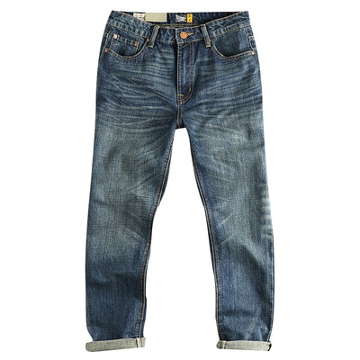 Jeans Rectos Casuales para Hombre con Bolsillos Retro - Image 5