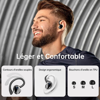 Auriculares Bluetooth con Gancho Inalámbricos y Pantalla Digital Inteligente - Image 4
