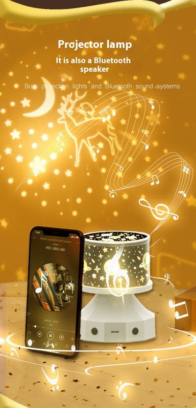 Lámpara Proyectora de Estrellas con Bluetooth y Luz Luminosa - Image 29