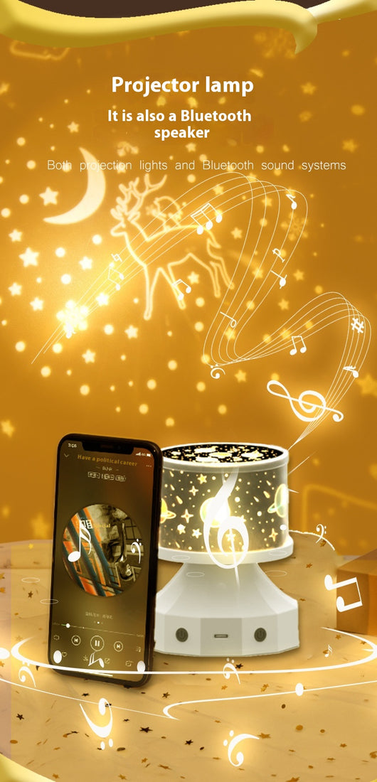 Lámpara Proyectora de Estrellas con Bluetooth y Luz Luminosa - Image 29