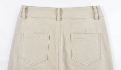 Pantalón Recto Holgado de Cintura Alta Reductora para Mujer - Image 14