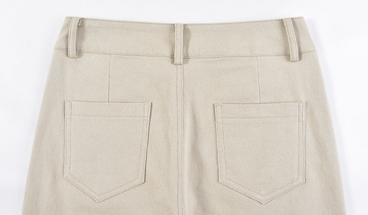 Pantalón Recto Holgado de Cintura Alta Reductora para Mujer - Image 14