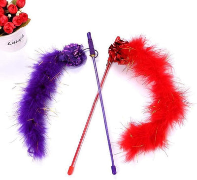 Juguete Interactivo para Gatos con Plumas y Pelota Crujiente - Image 5