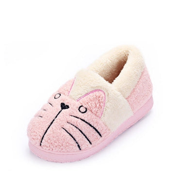 Pantuflas Cálidas para Niñas con Diseño Gato Cartoon de Algodón - Image 3