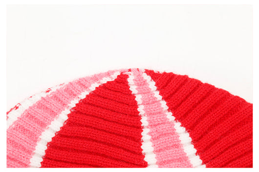 Gorro Tejido Rayado Colorblock Estilo Occidental - Image 19