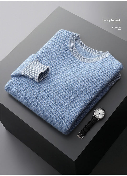 Suéter Ejecutivo de Cuello Redondo para Otoño e Invierno - Image 19