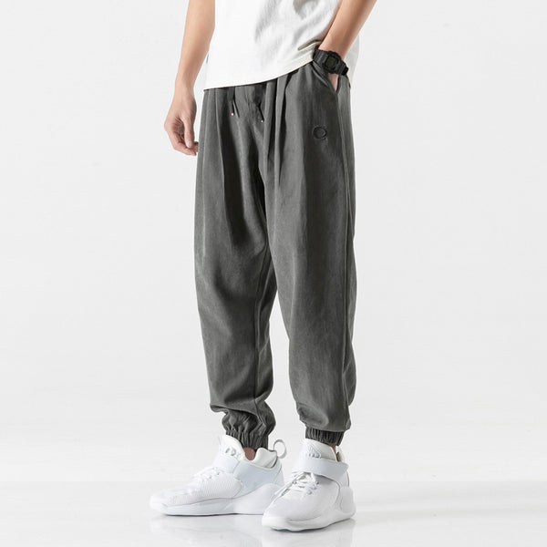 Pantalones Harem Sueltos de Nueve Puntos para Hombre - Versátiles y Cómodos