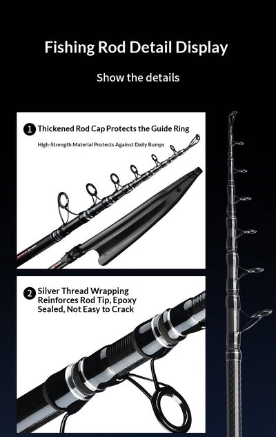Caña de Pescar Ultrarresistente Lake Sparkling Pro - Casting de Largo Alcance - Image 27