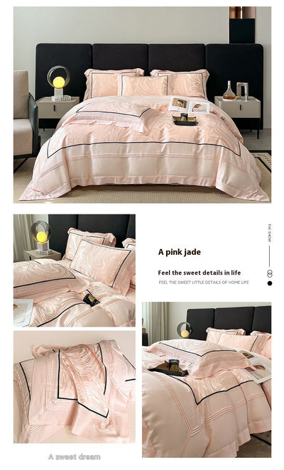 Juego de Cama Jacquard Lujo Premium de 4 Piezas - Image 10