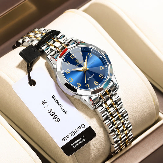 Reloj Inteligente Impermeable para Mujer con Doble Calendario