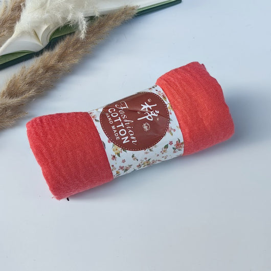 Pañuelo de Algodón y Lino Arrugado Monocromático - Image 131