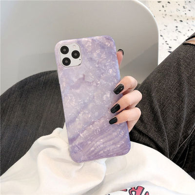 Funda de Silicona con Patrón de Concha Púrpura - Image 11