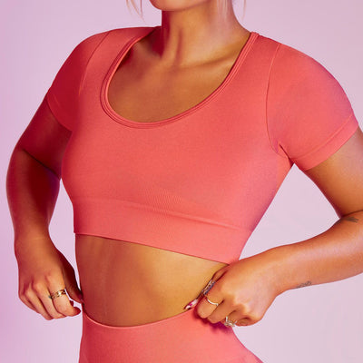 Ropa Deportiva Mujer Manga Larga sin Costuras para Yoga y Fitness - Image 18
