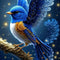 Pájaro Azul 60 X 100 Cm