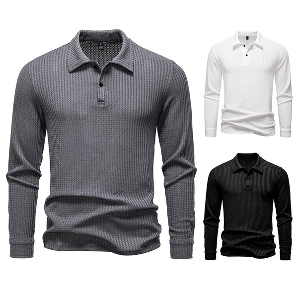 Camisa Manga Larga Cuadros Walf para Hombre con Solapa Clásica