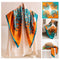 Orange Blue Hope Tree 90x90 Cm