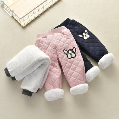 Pantalones de Terciopelo Grueso para Niñas - Colección Otoño Invierno