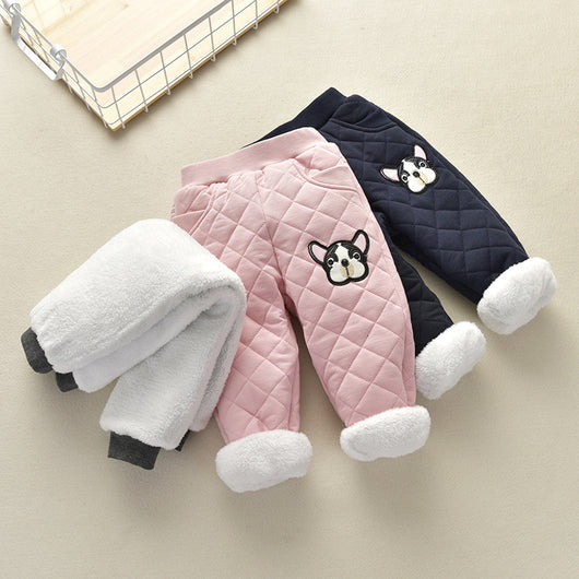Pantalones de Terciopelo Grueso para Niñas - Colección Otoño Invierno