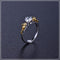 Crystal Ring Cosplay Unisex Rings Jewelry Negro Dorado Number 10