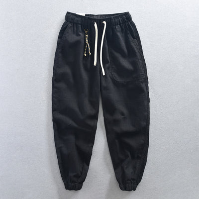 Pantalones Cortos Casuales de Algodón y Lino Relajados para Hombre - Image 5