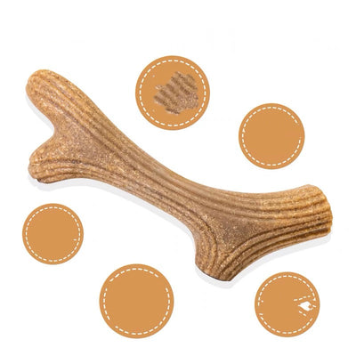 Juguete Dental de Madera de Pino y Asta para Perros Pequeños y Medianos - Image 7