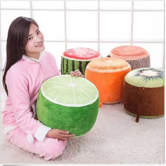 Taburete Inflable con Frutas Animadas