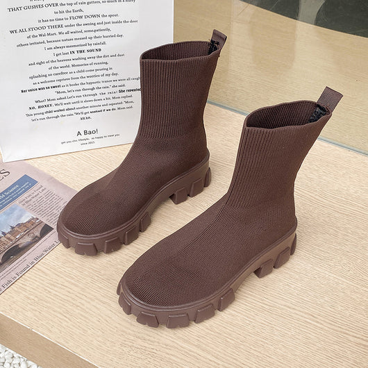Botas Cortas Ajustadas para Mujer - Diseño Elegante y Versátil - Image 5