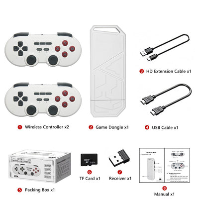 Consola de Videojuegos HD H8 con Control Inalámbrico 24G - Image 7