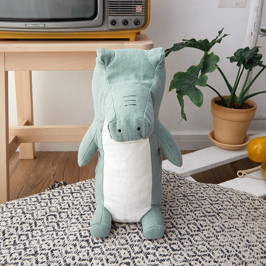 Almohada Peluche Animal de Ramio para Decoración Infantil