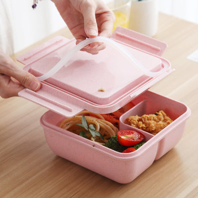 Lonchera Bento Escolar Estilo Japonés con Compartimentos Separados para Microondas - Image 4