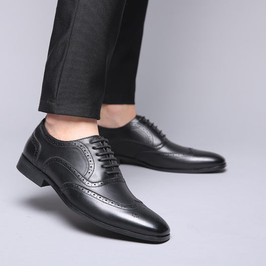 Zapatos de Cuero Ejecutivo Tallados a Mano - Estilo Británico Premium - Image 3