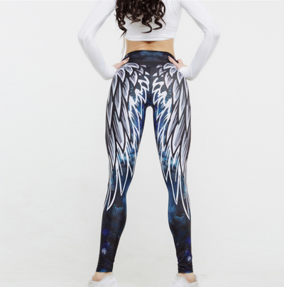 Leggings Deportivos con Estampado 3D Alas - Image 4