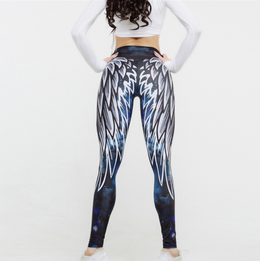 Leggings Deportivos con Estampado 3D Alas - Image 4