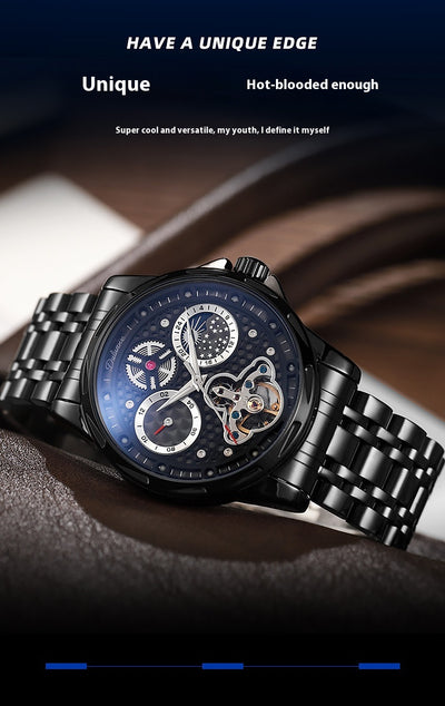 Reloj Automático de Acero Inoxidable con Esfera Luminosa Impermeable - Image 16