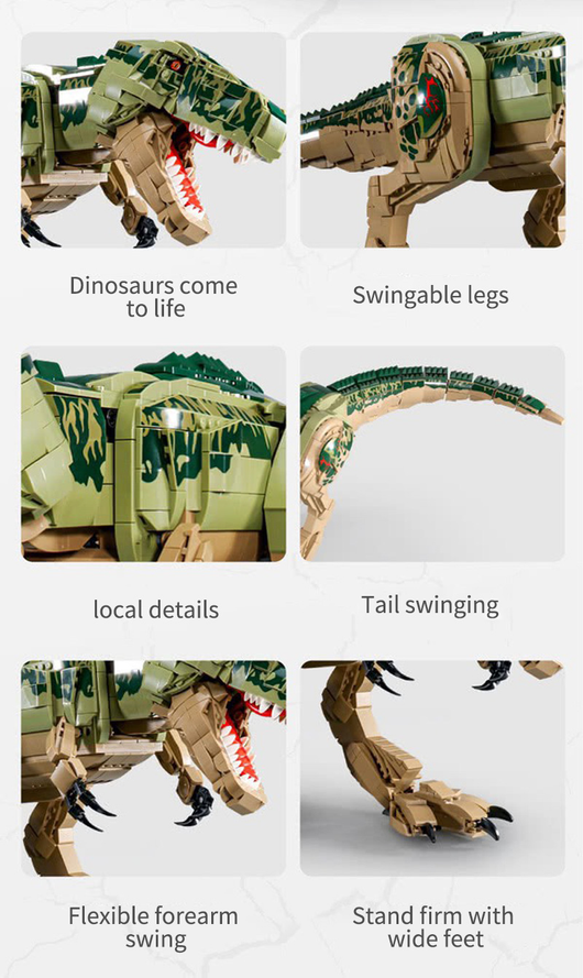 Bloques de Construcción Dinosaurios Jurásico - Puzzle Educativo Infantil - Image 12