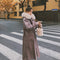Abrigo Acolchado de Algodón Largo hasta la Rodilla para Mujer
