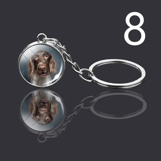 Llavero Colgante de Cristal Doble Cara Luminoso para Mascotas - Image 56