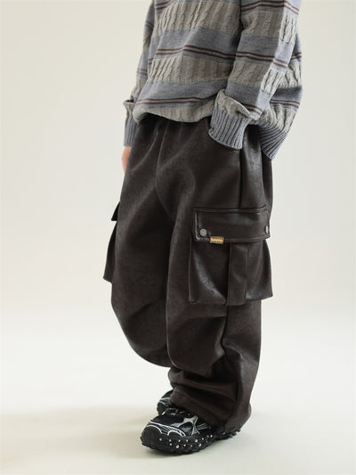 Pantalones de Trabajo en Cuero con Forro Polar para Niño - Image 16