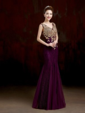 Vestido de Noche Cola de Pez Elegante - Image 3
