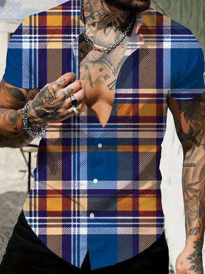 Playera Manga Corta Impresa en 3D para Hombre Verano - Image 18
