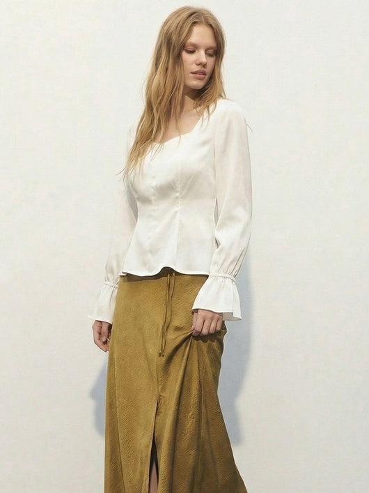 Blusa Cuello U con Mangas Abullonadas - Image 11