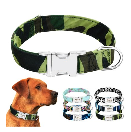 Collar Personalizado para Perros y Gatos con Placa de Identificación Antiextravío - Image 33