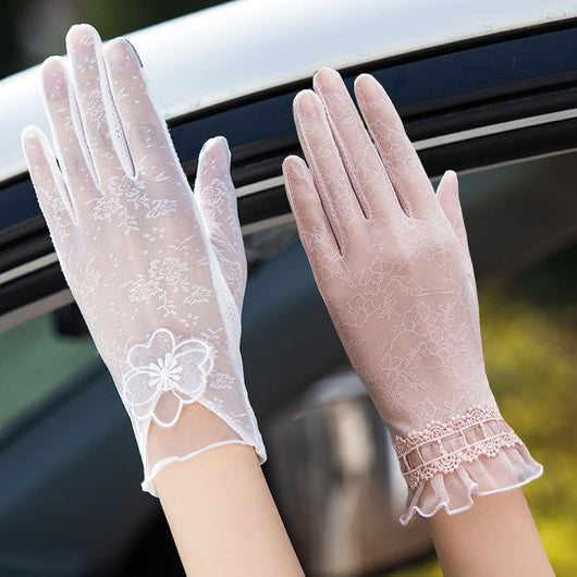 Guantes Femeninos de Seda de Hielo con Protección UV - Image 15