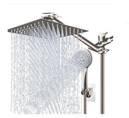Ducha Manual de Acero Inoxidable con Varilla Extensible y 9 Funciones de Spray - Image 6