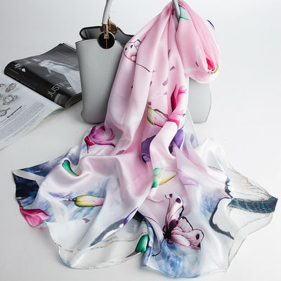 Pañuelo de Seda Versátil para Mamá - Diseño Elegante Multiusos - Image 23